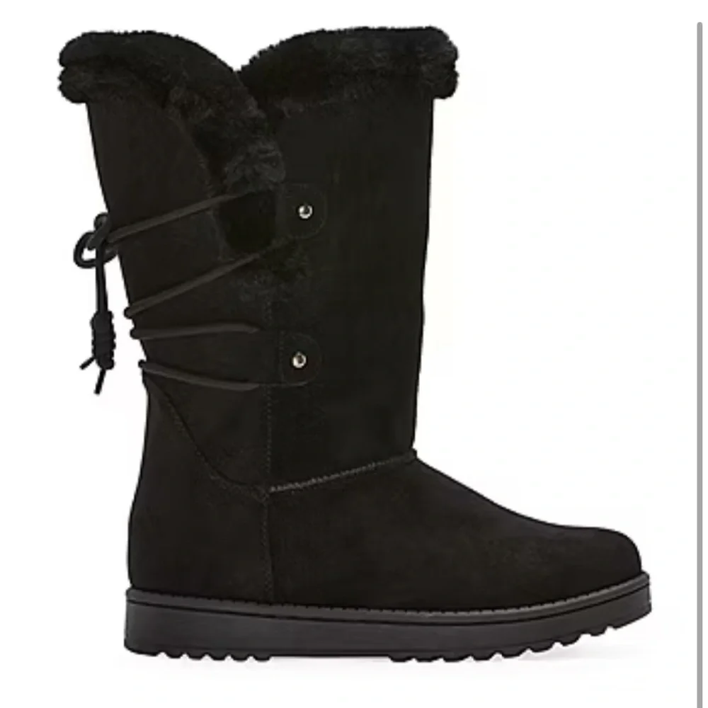 Arizona Jean‎ Co Womens Shawner Flat Heel Winter Boots. Size 9. Color: Black